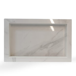 Nicho 100% Porcelanato Polido N°02 - Branco Marmorizado 30x50
