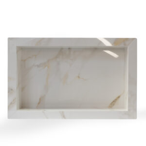 Nicho 100% Porcelanato Polido N°10 - Branco Calacata Ouro 30x50